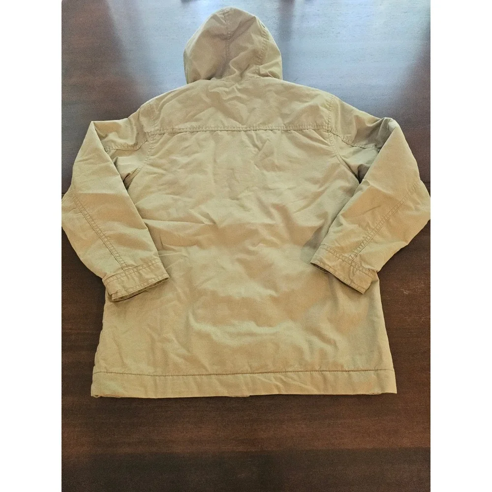 Old Navy Field Jacket XL 14-16 Tan Hooded Utility Cargo Coat